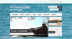 Desktop Screenshot of creekwoodcc.org