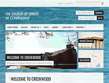 Tablet Screenshot of creekwoodcc.org